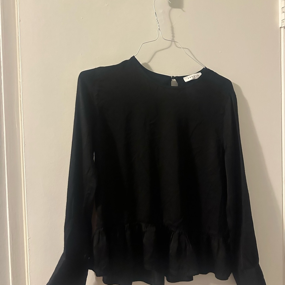 Black Women's Sandro Top long sleeve